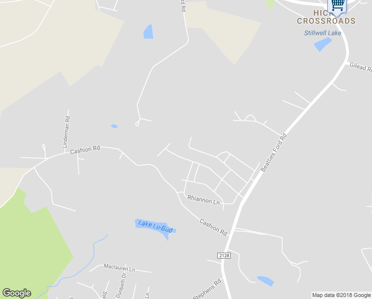 map of restaurants, bars, coffee shops, grocery stores, and more near 5620 Mcdowell Run Drive in Huntersville