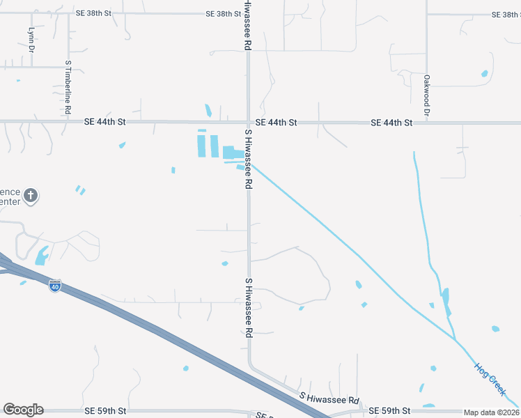 map of restaurants, bars, coffee shops, grocery stores, and more near 5100 South Hiwassee Road in Choctaw