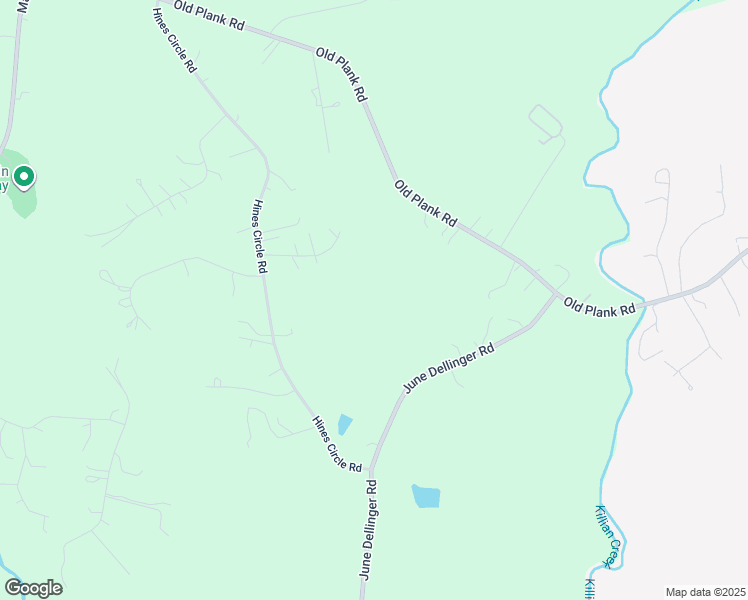 map of restaurants, bars, coffee shops, grocery stores, and more near Old Plank Road in Stanley