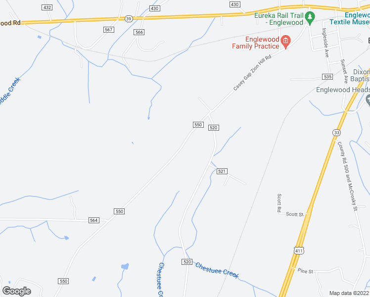 map of restaurants, bars, coffee shops, grocery stores, and more near 998 County Road 550 in Englewood