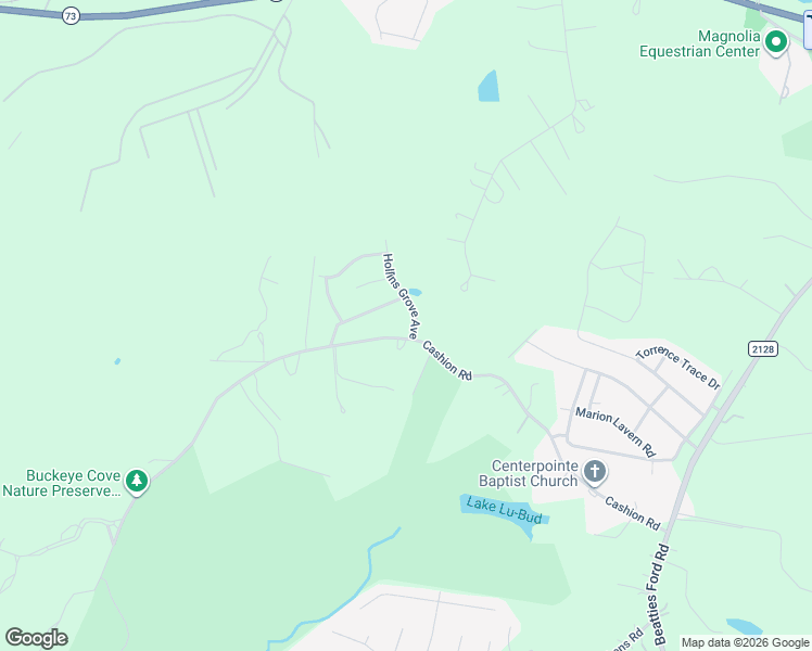 map of restaurants, bars, coffee shops, grocery stores, and more near 5938 Cashion Road in Huntersville