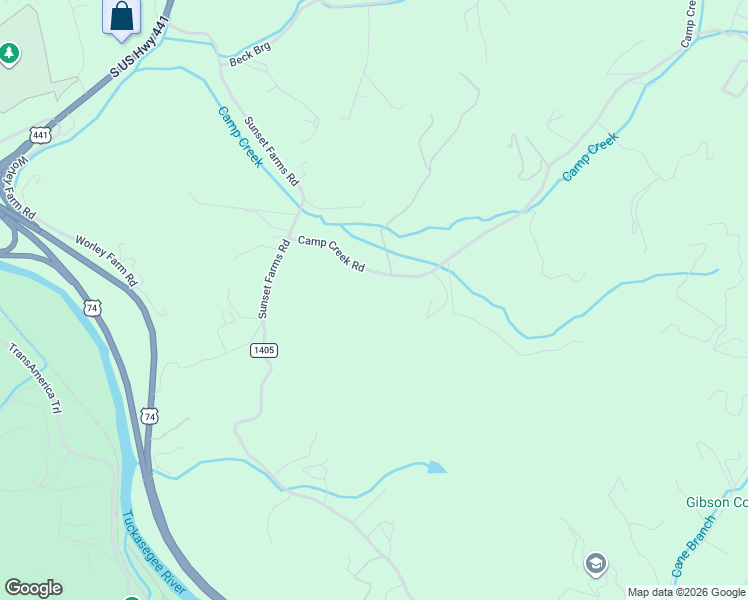 map of restaurants, bars, coffee shops, grocery stores, and more near 250 Camp Creek Road in Whittier