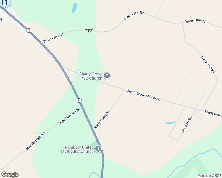 map of restaurants, bars, coffee shops, grocery stores, and more near 444 Shady Grove Church Road in Snow Hill