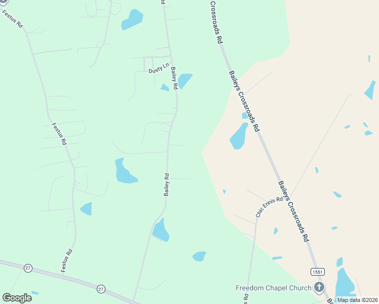 map of restaurants, bars, coffee shops, grocery stores, and more near 2054 Bailey Road in Coats