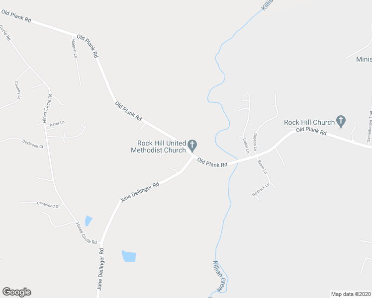 map of restaurants, bars, coffee shops, grocery stores, and more near 7154 Old Plank Road in Stanley