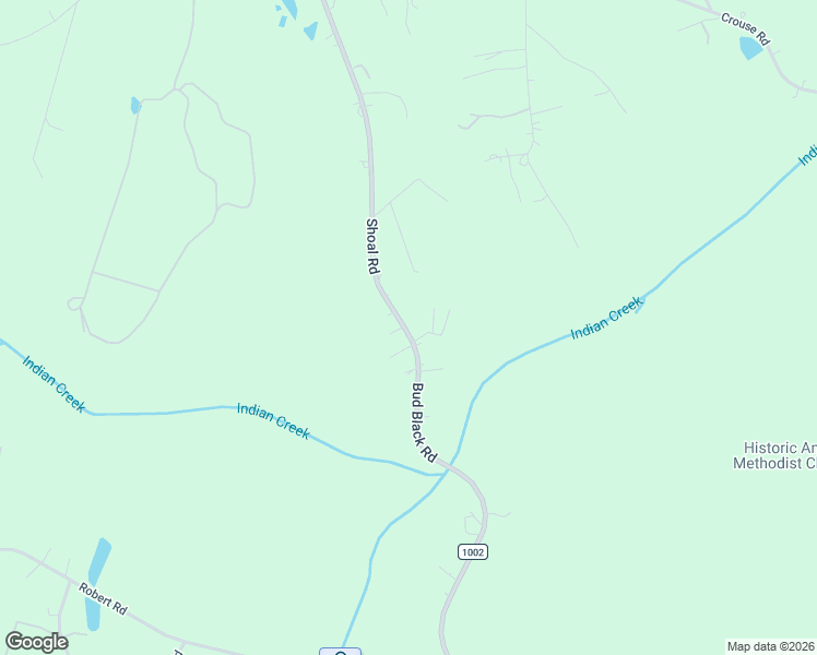 map of restaurants, bars, coffee shops, grocery stores, and more near 3036 Shoal Road in Crouse