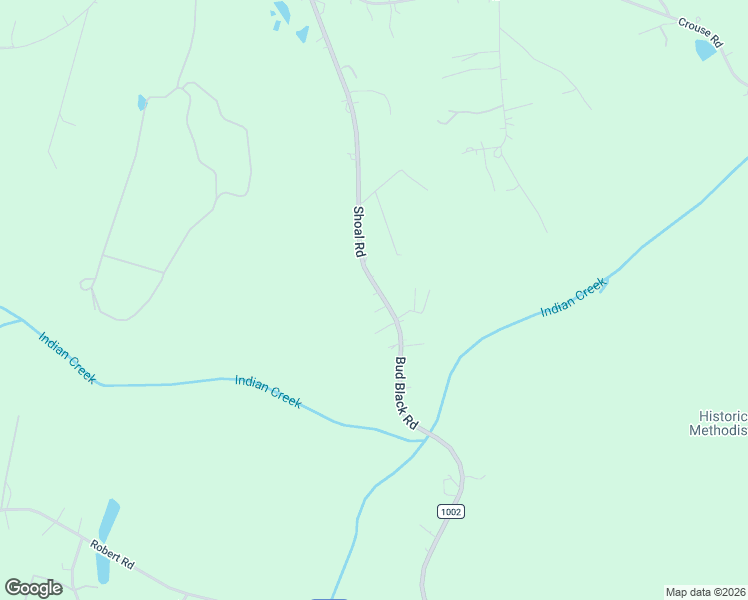 map of restaurants, bars, coffee shops, grocery stores, and more near 3036 Shoal Road in Crouse