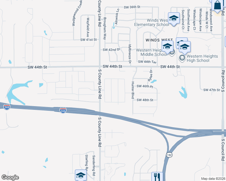 map of restaurants, bars, coffee shops, grocery stores, and more near 4724 Millstone Drive in Oklahoma City