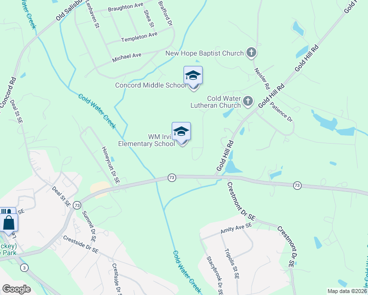 map of restaurants, bars, coffee shops, grocery stores, and more near 1400 Goldrush Drive in Concord