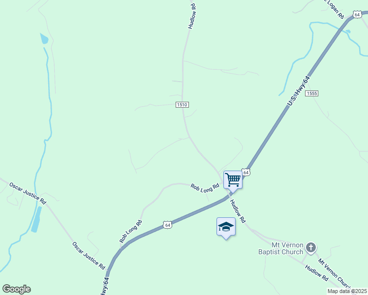 map of restaurants, bars, coffee shops, grocery stores, and more near 3101 Hudlow Road in Forest City