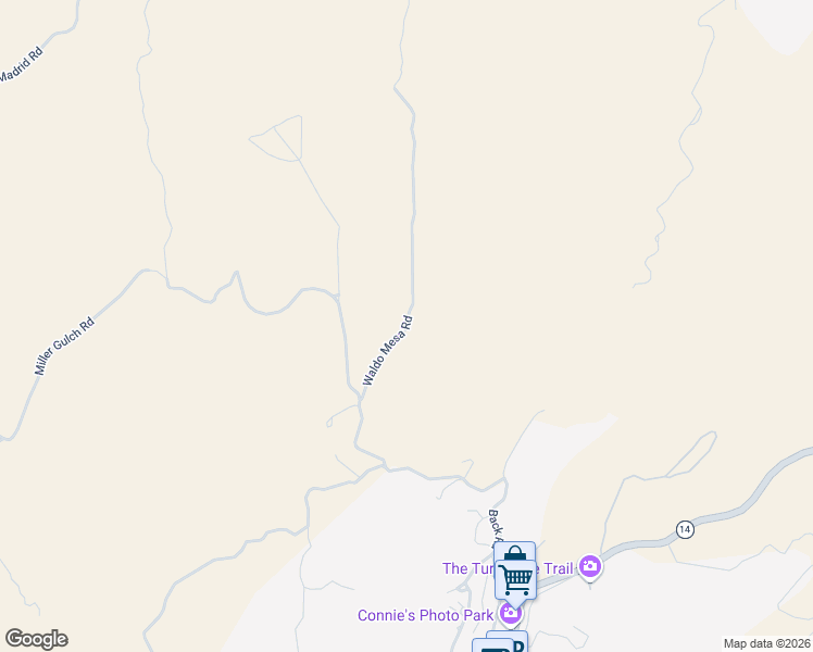 map of restaurants, bars, coffee shops, grocery stores, and more near 69 Waldo Mesa Road in Los Cerrillos