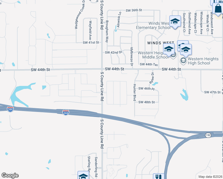 map of restaurants, bars, coffee shops, grocery stores, and more near 4724 Millstone Drive in Oklahoma City