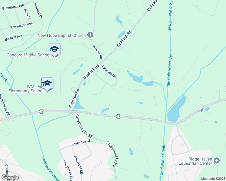 map of restaurants, bars, coffee shops, grocery stores, and more near 360 Patience Drive in Concord