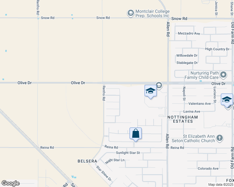 map of restaurants, bars, coffee shops, grocery stores, and more near 13506 Arden Forest Drive in Bakersfield