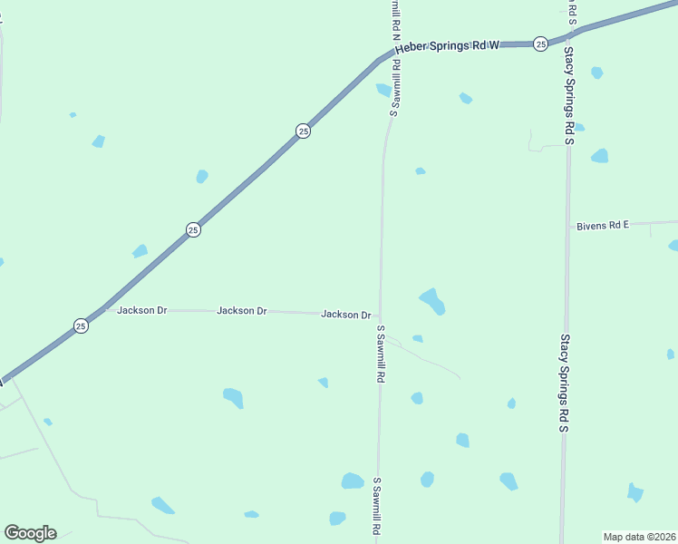 map of restaurants, bars, coffee shops, grocery stores, and more near 143-253 Jackson Drive in Quitman