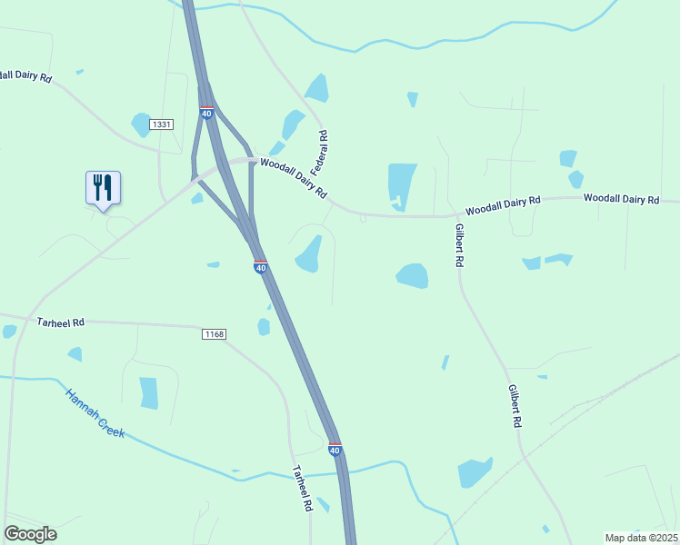 map of restaurants, bars, coffee shops, grocery stores, and more near 119 Spruce Drive in Benson