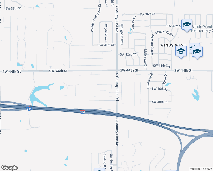 map of restaurants, bars, coffee shops, grocery stores, and more near 9005 Southwest 46th Street in Oklahoma City