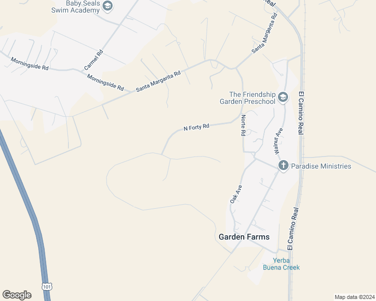 map of restaurants, bars, coffee shops, grocery stores, and more near 9235 Harvest Way in Atascadero