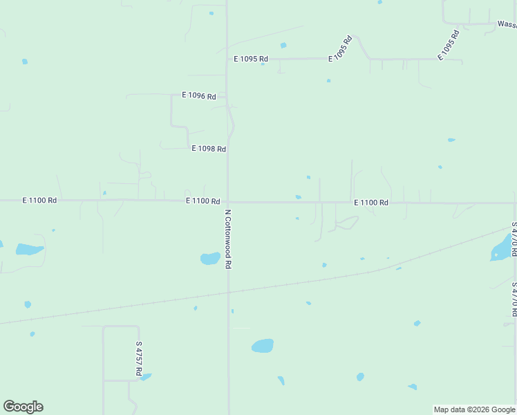 map of restaurants, bars, coffee shops, grocery stores, and more near 476076 East 1100 Road in Roland