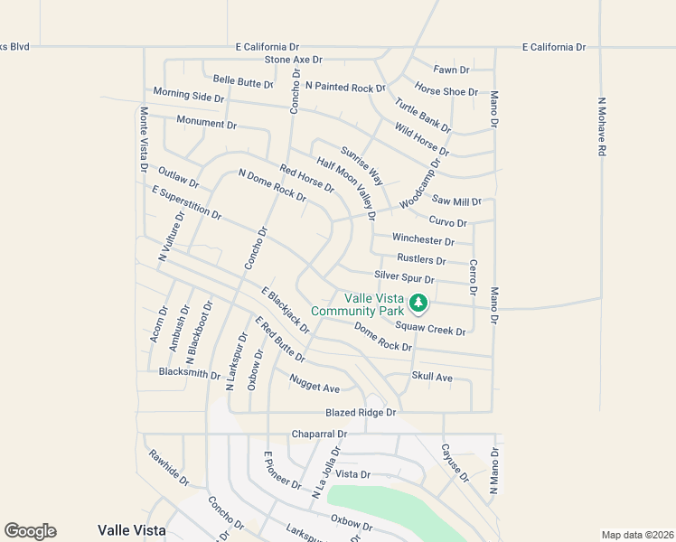 map of restaurants, bars, coffee shops, grocery stores, and more near 7728 Silver Spur Drive in Kingman