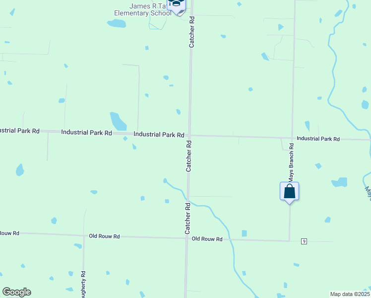 map of restaurants, bars, coffee shops, grocery stores, and more near 1030 Catcher Road in Van Buren