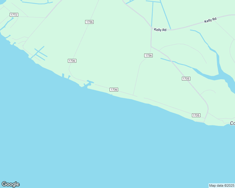 map of restaurants, bars, coffee shops, grocery stores, and more near State Road 1736 in Beaufort County