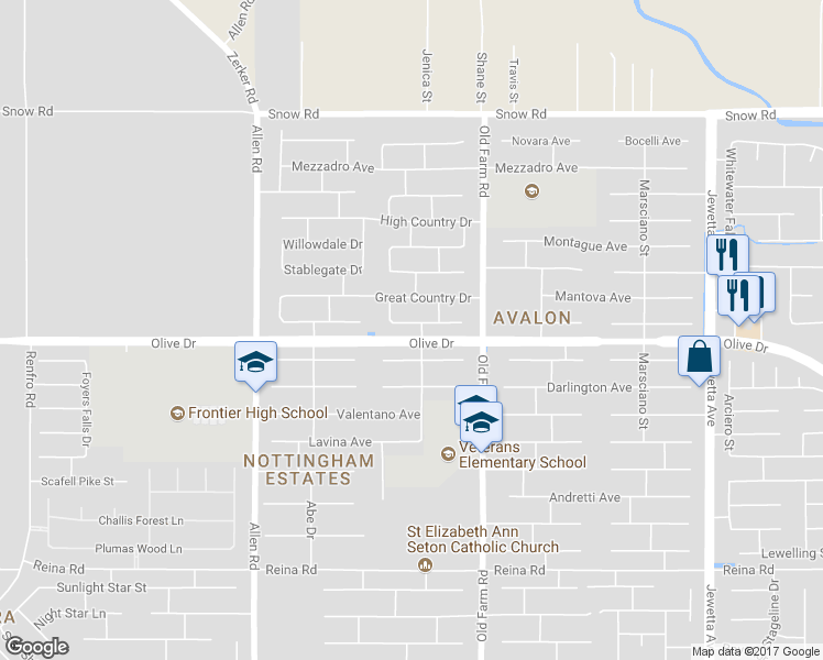 map of restaurants, bars, coffee shops, grocery stores, and more near 12305 Quiet Pasture Drive in Bakersfield