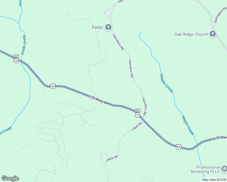 map of restaurants, bars, coffee shops, grocery stores, and more near 3510 U.S. 64 in Rutherfordton
