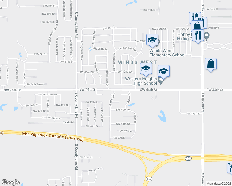 map of restaurants, bars, coffee shops, grocery stores, and more near 4504 Hunter Boulevard in Oklahoma City