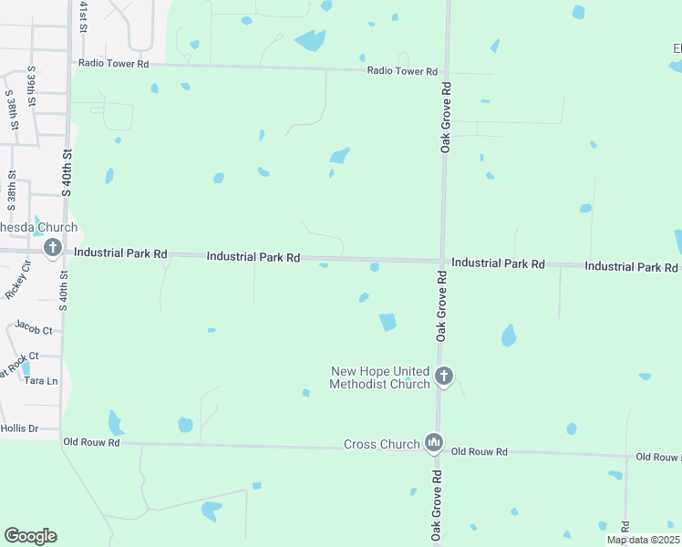 map of restaurants, bars, coffee shops, grocery stores, and more near 4716 Industrial Park Road in Van Buren