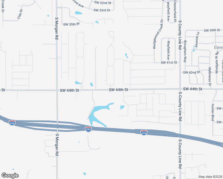 map of restaurants, bars, coffee shops, grocery stores, and more near 9725 Southwest 44th Street in Oklahoma City