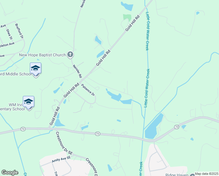 map of restaurants, bars, coffee shops, grocery stores, and more near Azalea Road in Concord
