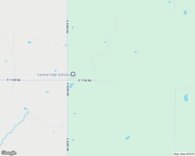map of restaurants, bars, coffee shops, grocery stores, and more near 428259 East 1100 Road in Checotah