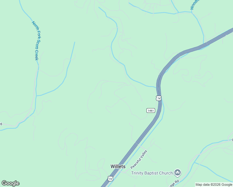 map of restaurants, bars, coffee shops, grocery stores, and more near 556 Crawford Cemetery Road in Sylva