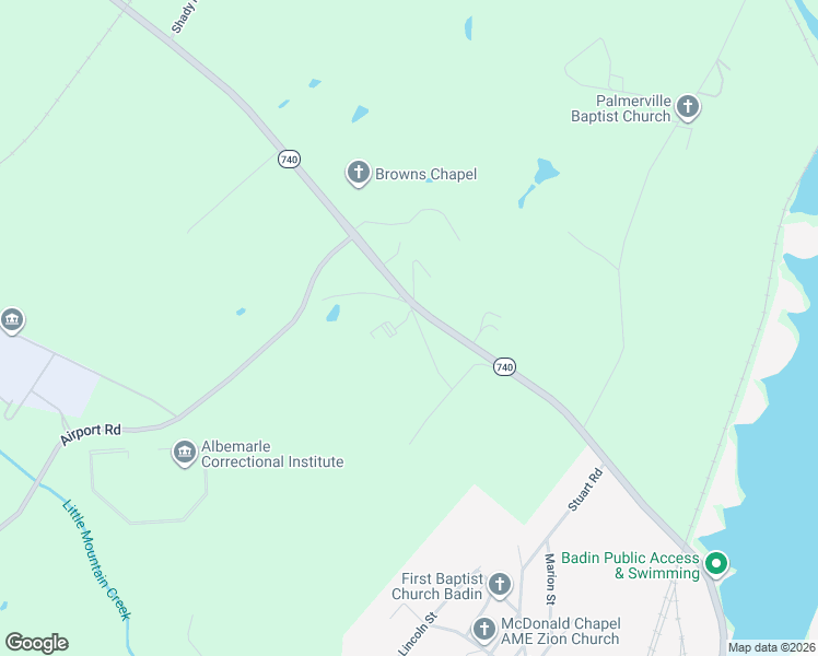 map of restaurants, bars, coffee shops, grocery stores, and more near 39273 Wright Road in Badin