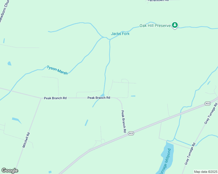 map of restaurants, bars, coffee shops, grocery stores, and more near 404 Peak Branch Road in Snow Hill