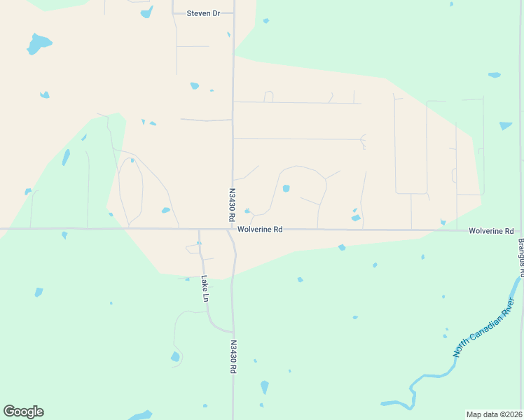 map of restaurants, bars, coffee shops, grocery stores, and more near 8505 North Bryan Avenue in Shawnee