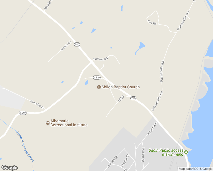 map of restaurants, bars, coffee shops, grocery stores, and more near 39273 Wright Road in Badin