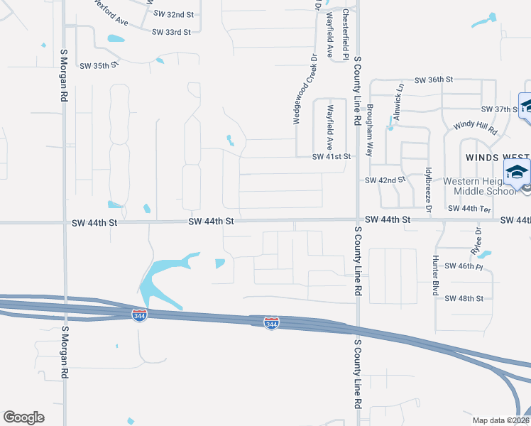 map of restaurants, bars, coffee shops, grocery stores, and more near 9328 Southwest 44th Terrace in Oklahoma City