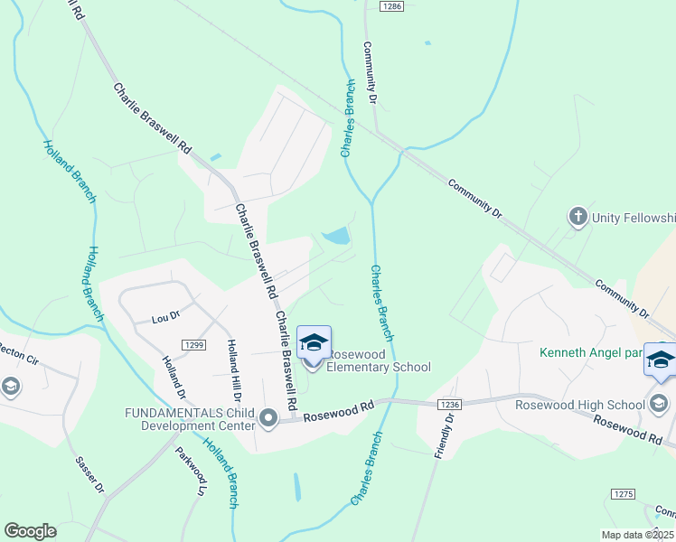 map of restaurants, bars, coffee shops, grocery stores, and more near 207 Eddie Drive in Goldsboro
