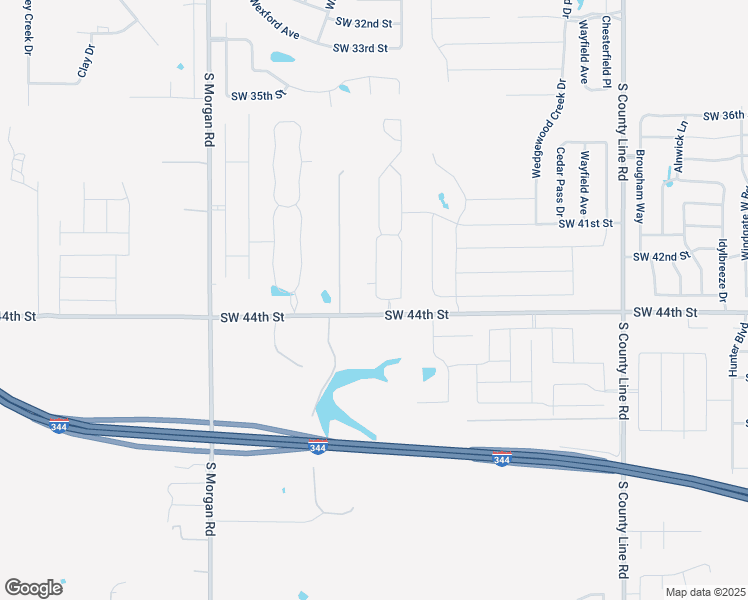 map of restaurants, bars, coffee shops, grocery stores, and more near 9725 Southwest 44th Street in Oklahoma City