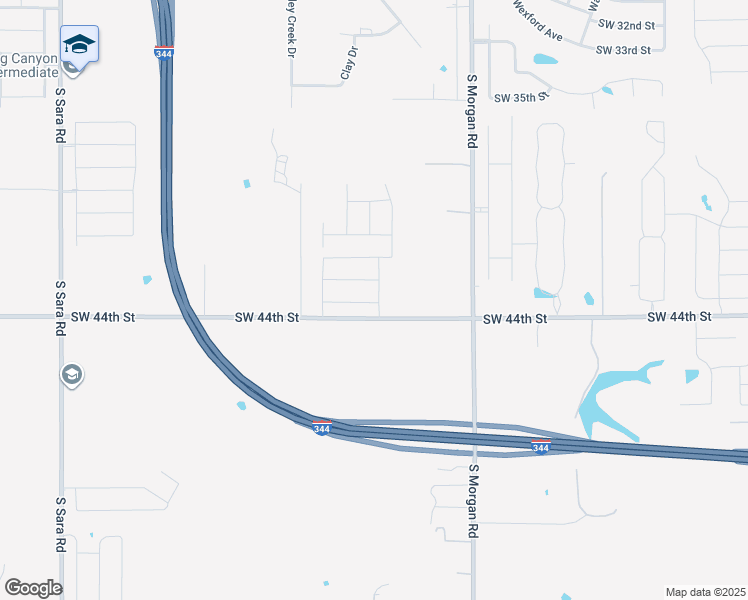 map of restaurants, bars, coffee shops, grocery stores, and more near 9989 Southwest 44th Street in Mustang