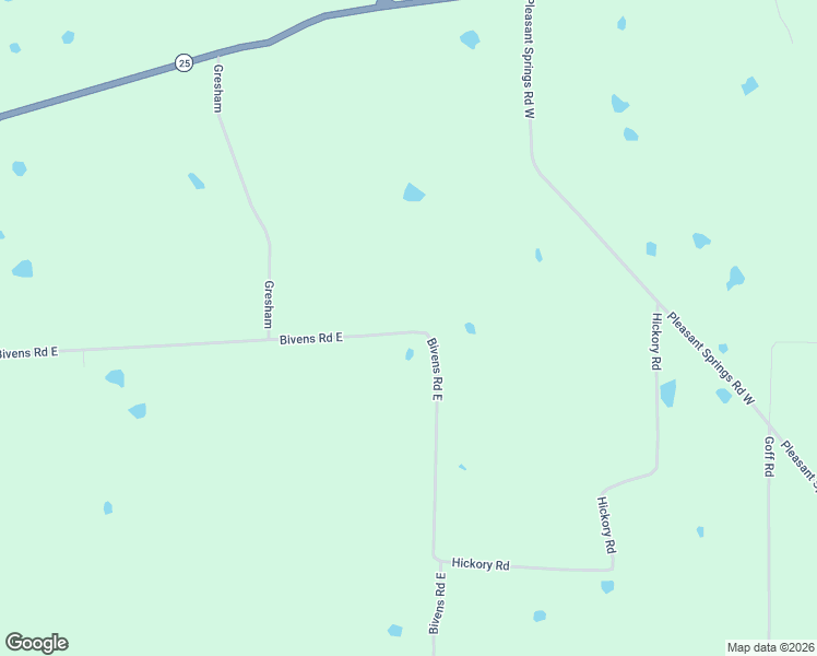 map of restaurants, bars, coffee shops, grocery stores, and more near 480 Bivens Road East in Quitman