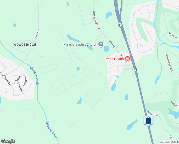 map of restaurants, bars, coffee shops, grocery stores, and more near 301-399 Commerce Drive in Sanford