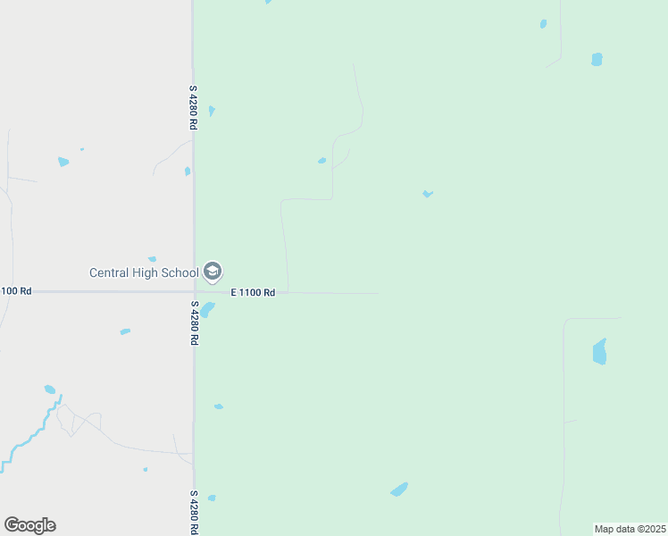 map of restaurants, bars, coffee shops, grocery stores, and more near 428259 East 1100 Road in Porum