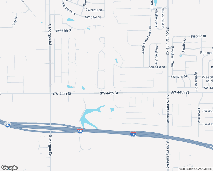 map of restaurants, bars, coffee shops, grocery stores, and more near 9412 Southwest 44th Terrace in Oklahoma City