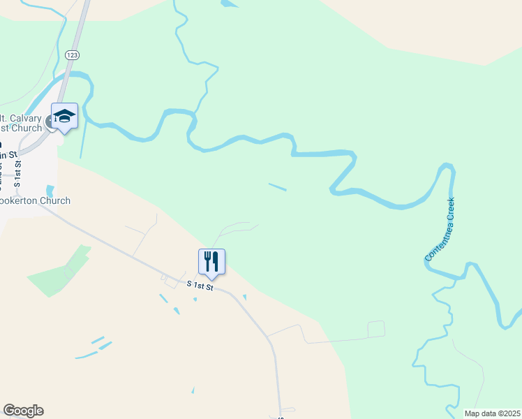 map of restaurants, bars, coffee shops, grocery stores, and more near 819 Morris Bbq Road in Hookerton