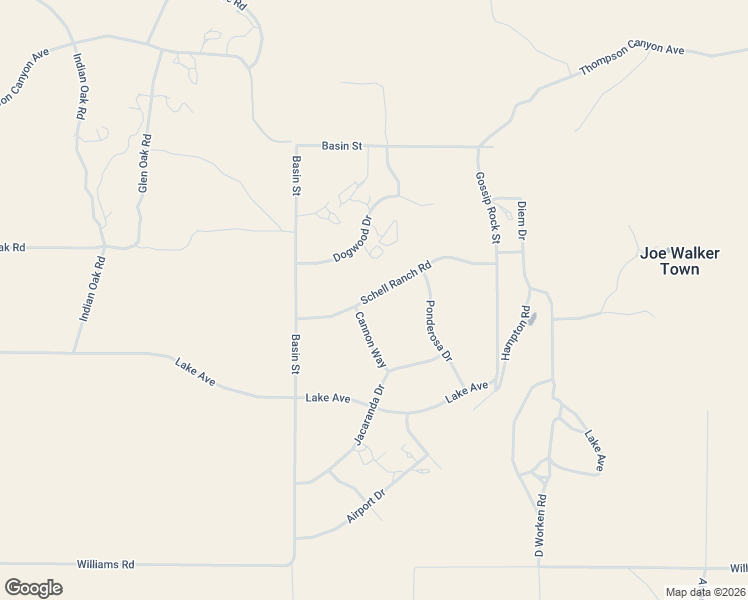 map of restaurants, bars, coffee shops, grocery stores, and more near 20808 Schell Ranch Road in Kern County