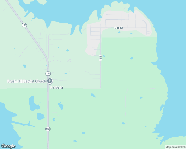 map of restaurants, bars, coffee shops, grocery stores, and more near Oak Street in McIntosh County