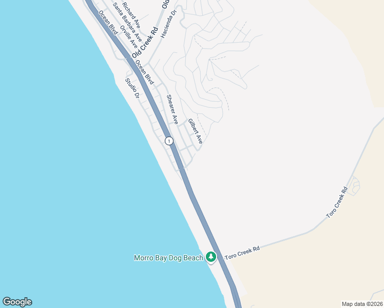 map of restaurants, bars, coffee shops, grocery stores, and more near 3575 Shearer Avenue in Cayucos